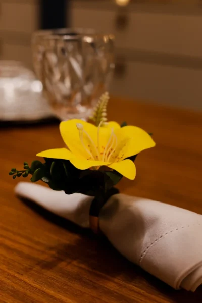 ANEL AMARÍLIS  - PORTA GUARDANAPO