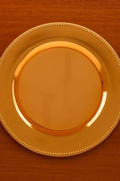 SOUSPLAT DOURADO (CHÁ) 25CM