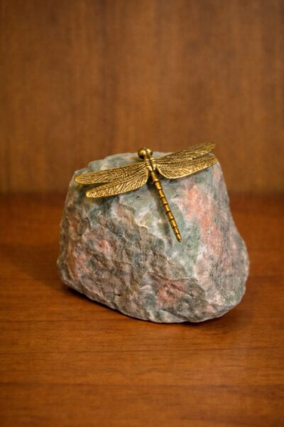 LIBELULA VERDE - ESCULTURA