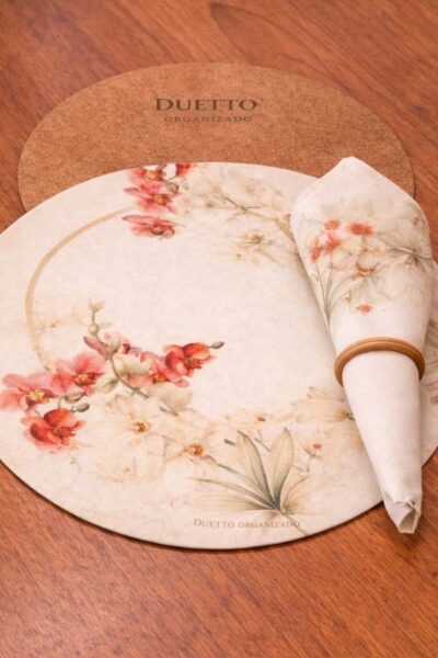 ORQUÍDEA FLORAL - KIT COMPLETO COM BASE E ANEL