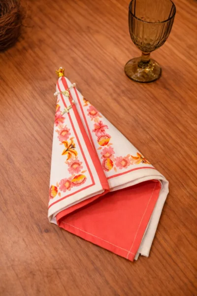 NOSSA SENHORA ROSA FLORAL- GUARDANAPO