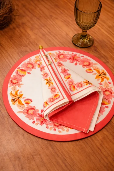 NOSSA SENHORA ROSA FLORAL- KIT SOUSPLAT  2 EM 1 - DUETTO