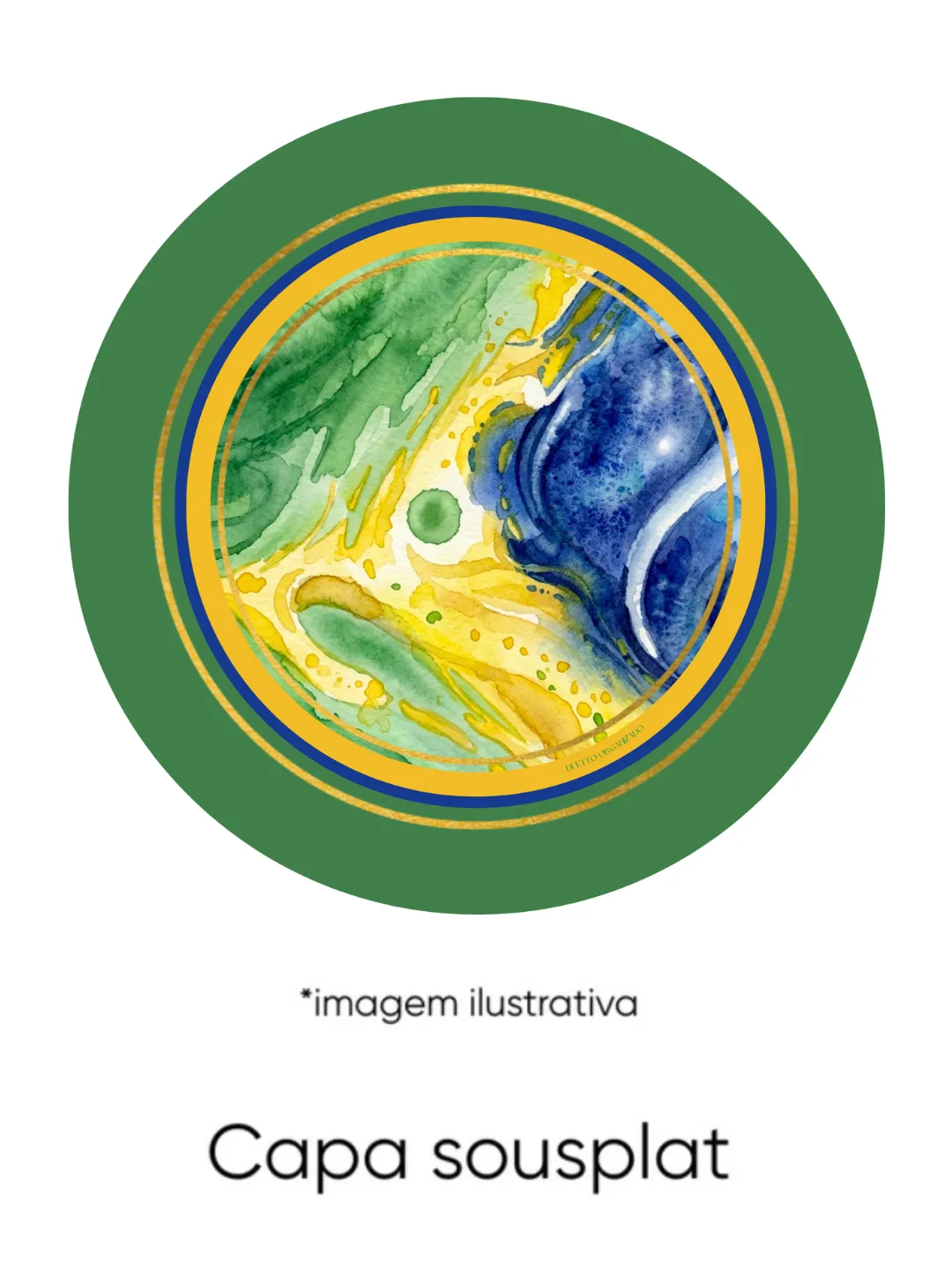 Aquarela Brasil Kit Sousplat 2 em 1 - Imagem 4
