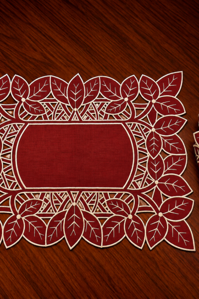 NATURALLE VERMELHO - KIT AMERICANO RETANGULAR 2 EM 1 - DUETTO